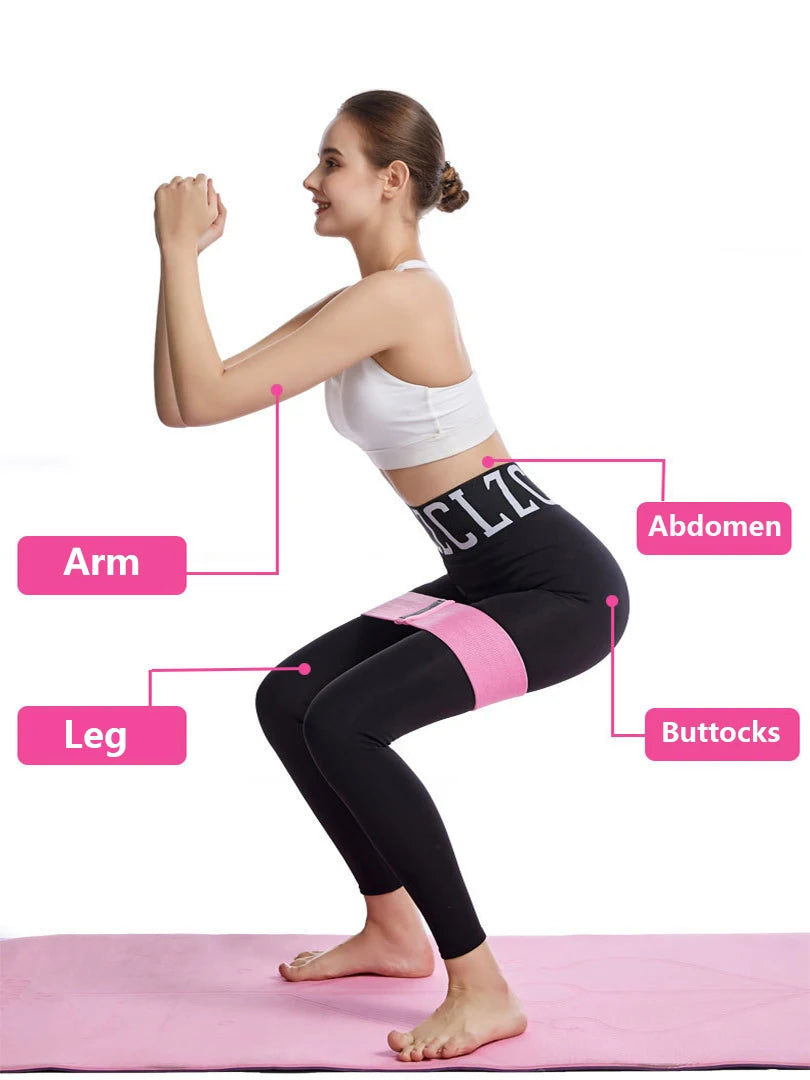 Fitness training resistance hip band elastic expander