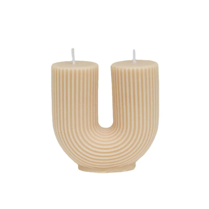 Space U-shaped scented candle